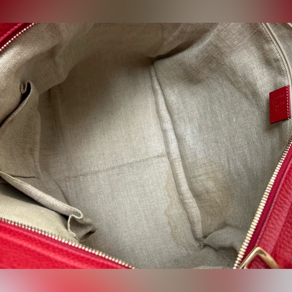 Gucci GG Canvas Red Medium Bree Tote - Picture 9 of 16